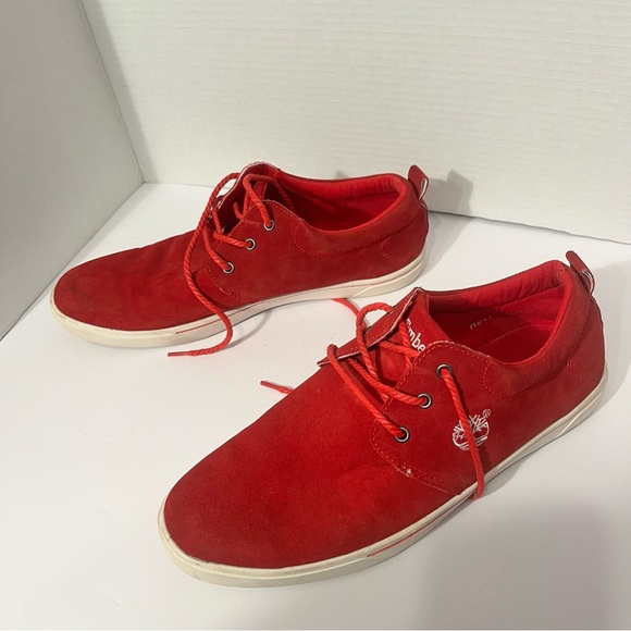 Timberland Other - Timberland Red Men's Suede Sneakers